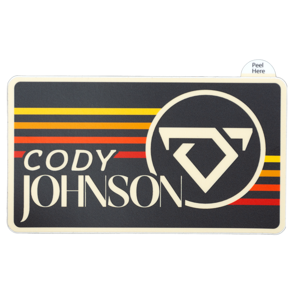 Black Retro Sticker – Cody Johnson Music