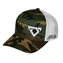 Load image into Gallery viewer, Cody Johnson Camo Hat with Horns ( Snapback )
